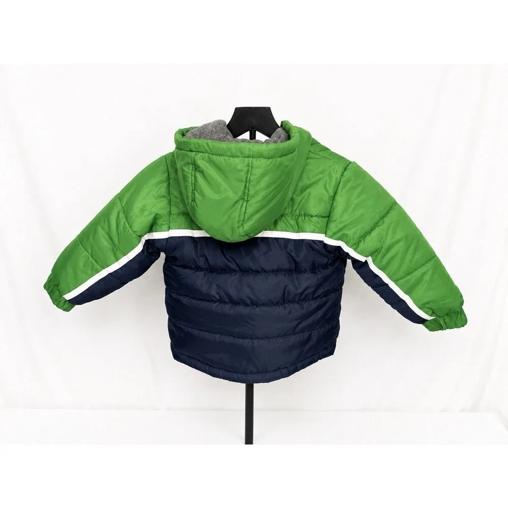NEW NWOT Boys Winter Coat Jacket Size 4 Fleece Lined Gray Clothes
